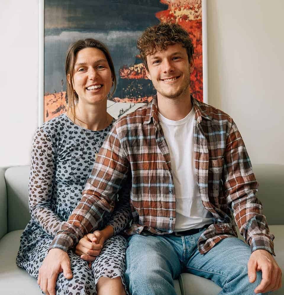 Tilfredse kunder efter renovering af badeværelse fra Badmodul
